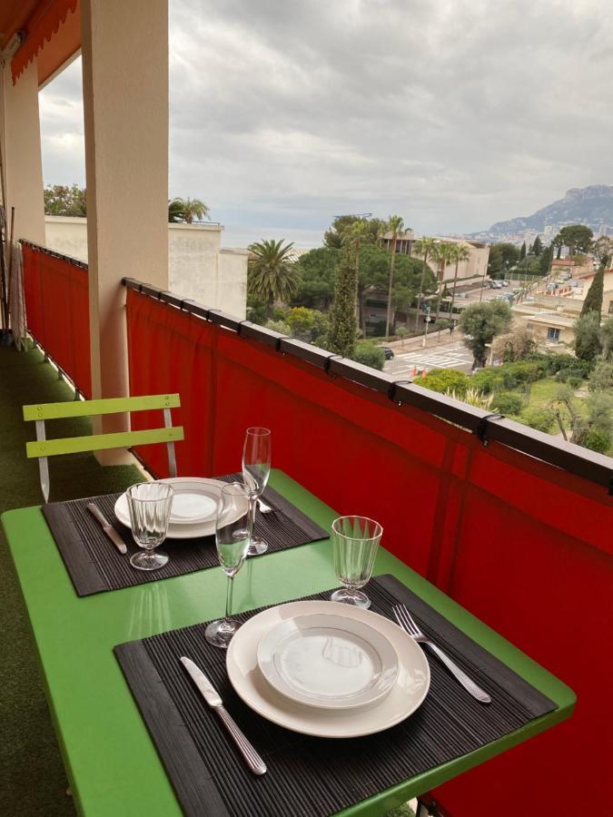 Charmant 2 Pieces Vue Sur Mer Et Monte-Carlo A Roquebrune Cap Martin Εξωτερικό φωτογραφία